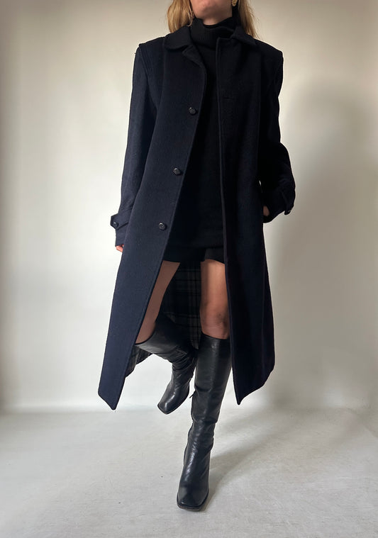 Unique loden navy coat