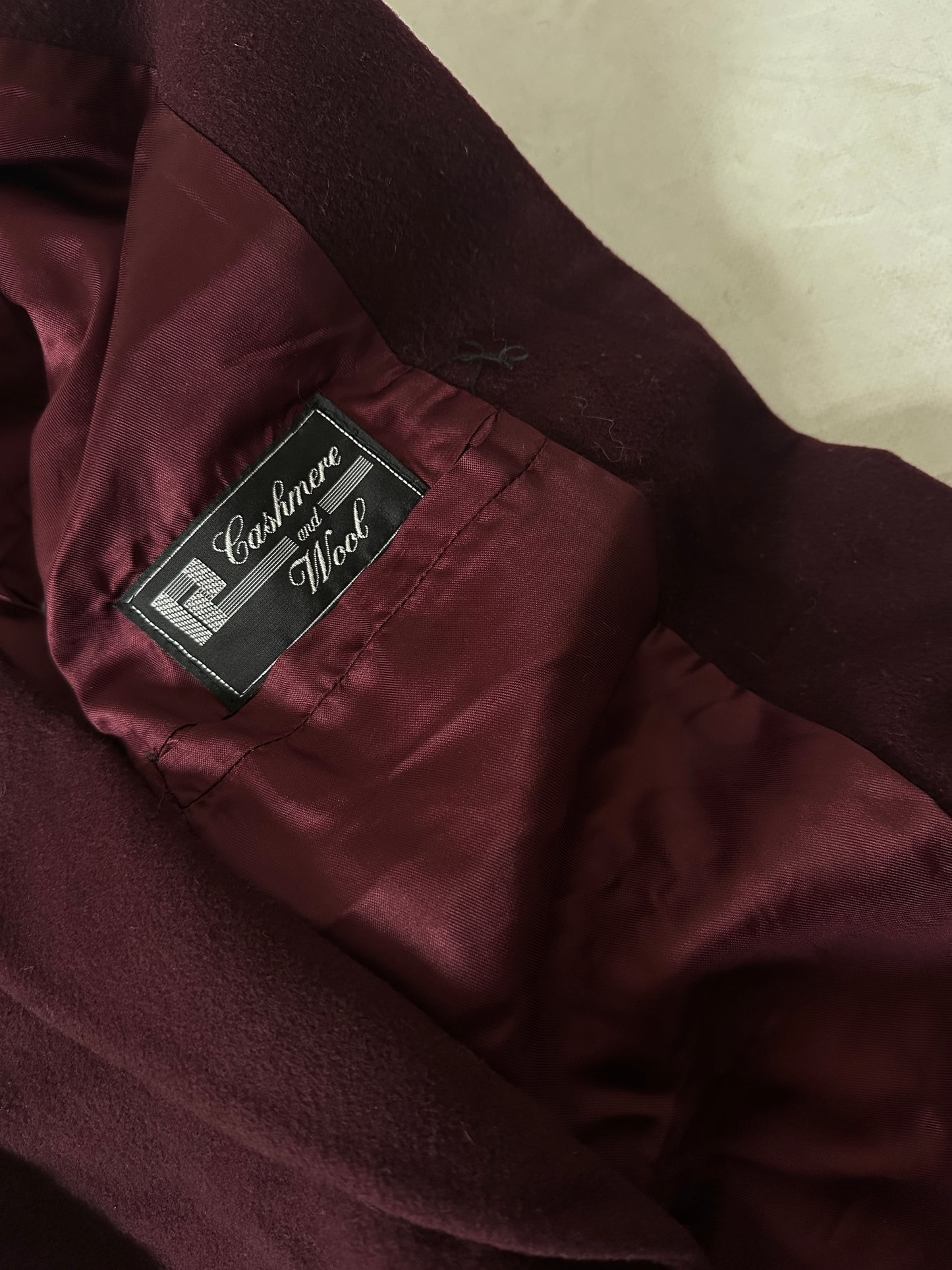 Wool and cachemire burgundy blazer