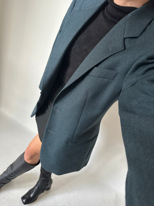 Blazer in lana carta di zucchero