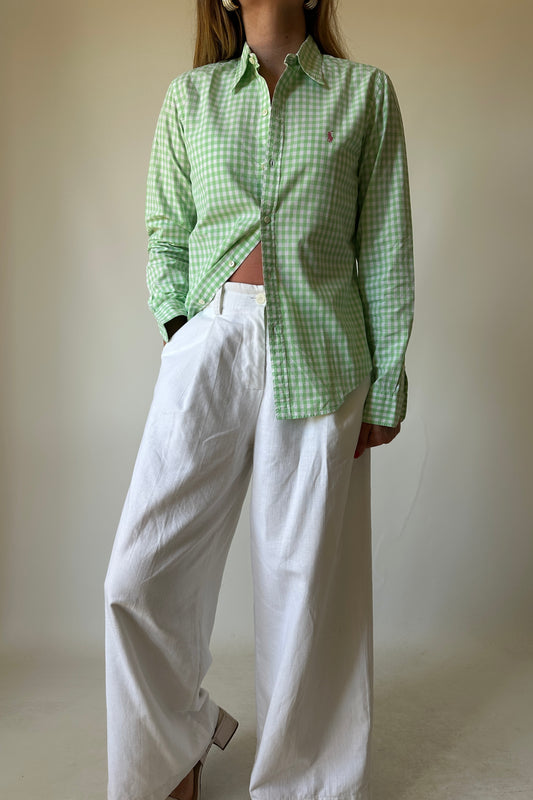 RALPH LAUREN vichy petite shirt