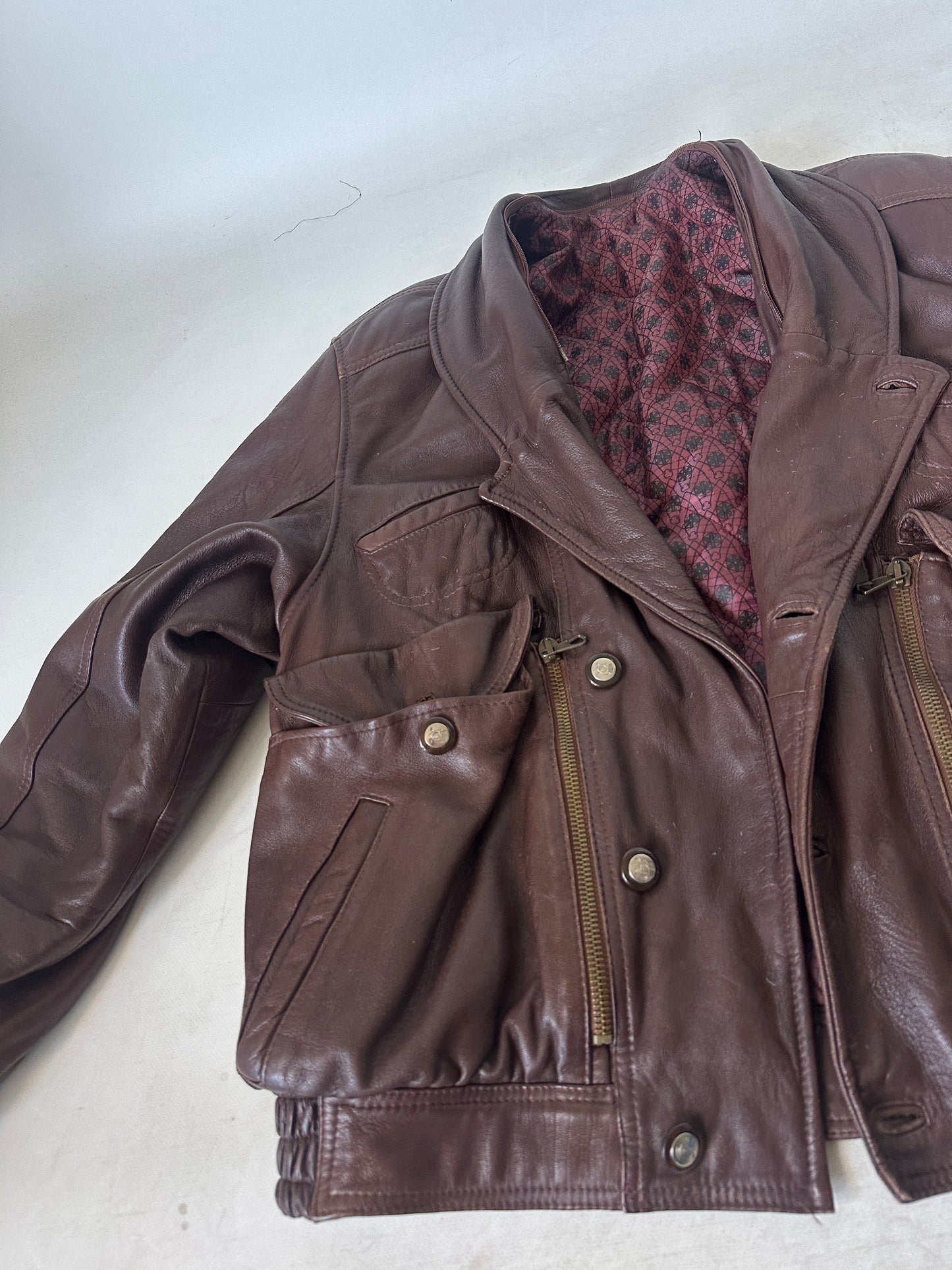 Dreamy chocolate leather bomber