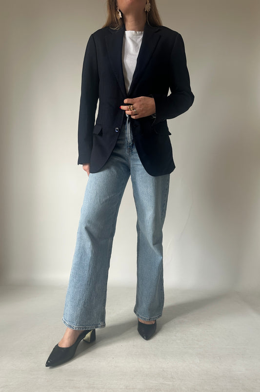 Light cotton blend petite blazer