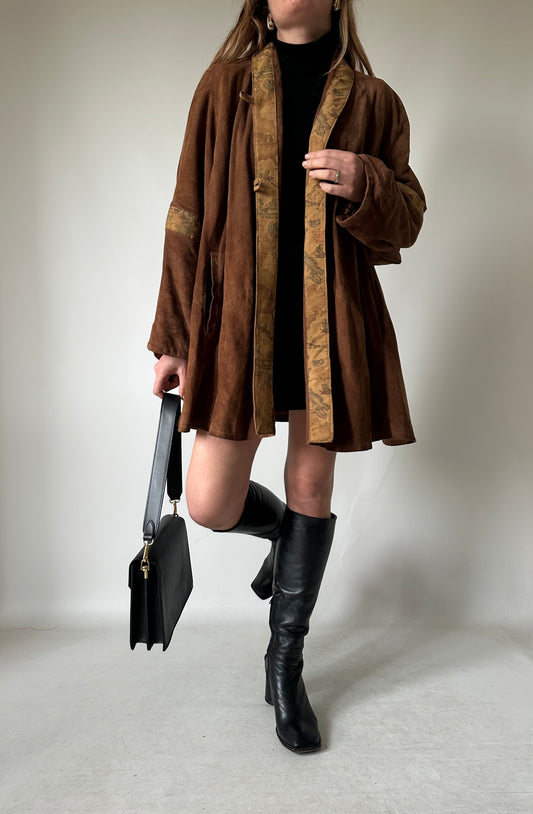Alviero Martini real suede brown jacket