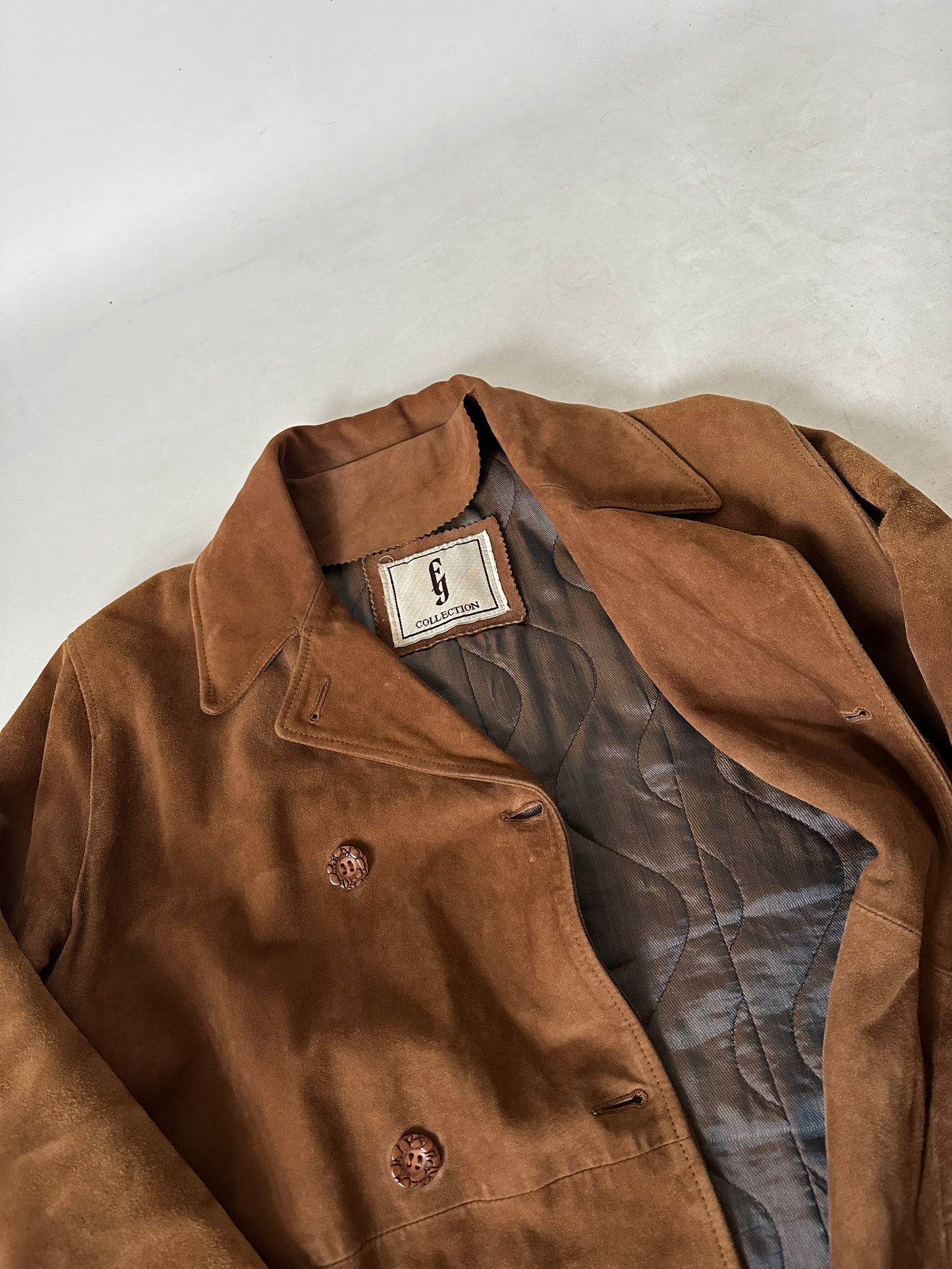 Chocolate real suede jacket