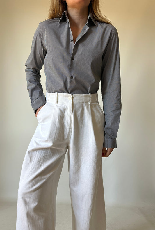 COSTUME NATIONAL vichy petite shirt