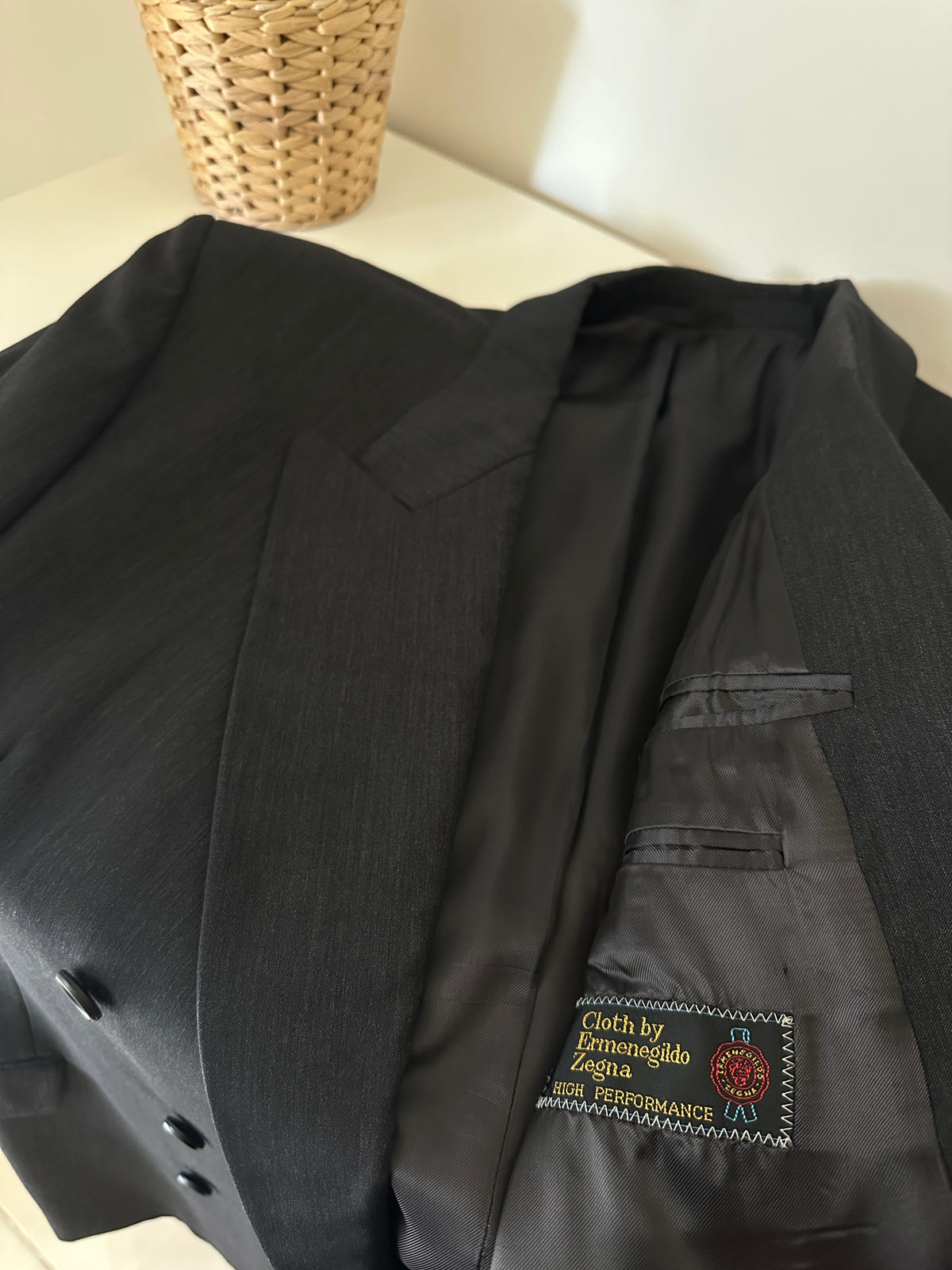 ZEGNA wool tasmania oversize blazer