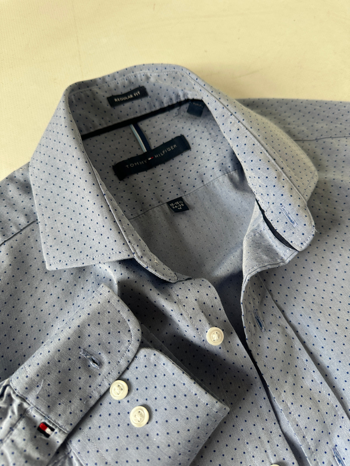 Tommy Hilfiger blue dots shirt - nuova