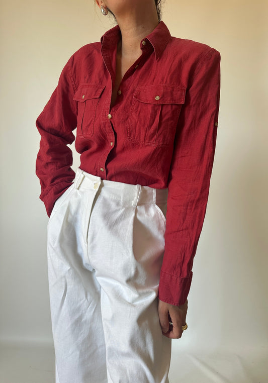 RALPH LAUREN pure linen shirt