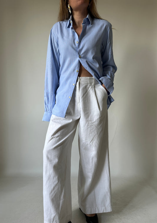 CALVIN KLEIN minimal blue shirt