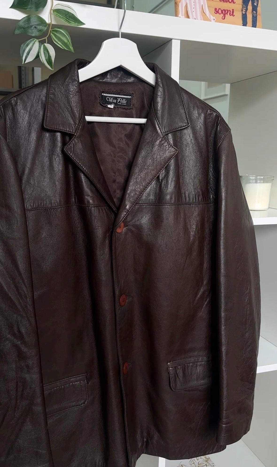 Dreamy chocolate leather jacket