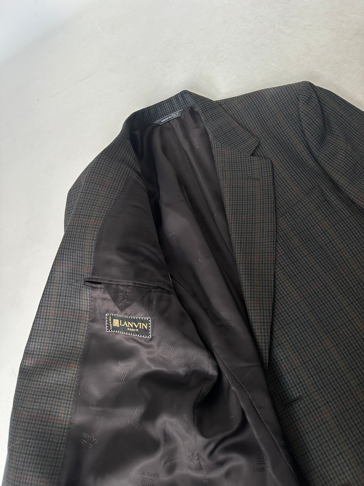 LANVIN pied de poule wool blazer