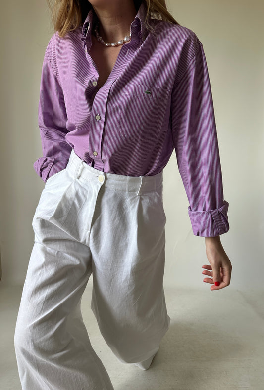 LA COSTE pink striped shirt