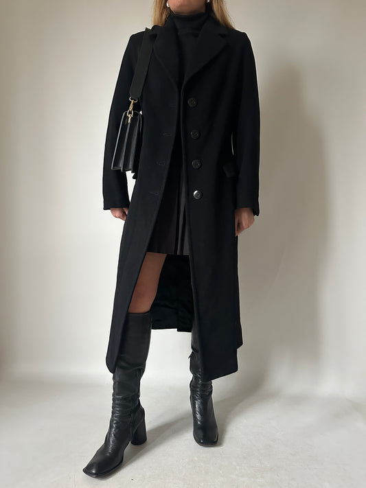 Precious wool and cachemire long coat