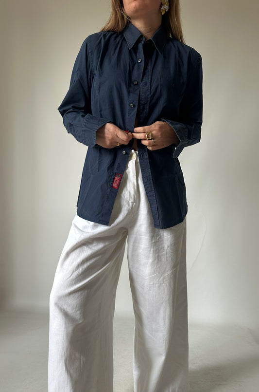 REPLAY navy light cotton shirt