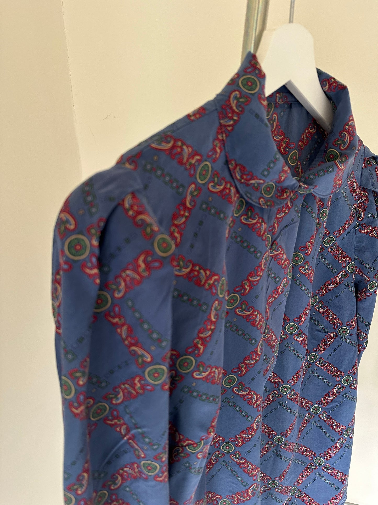 Chains pure silk petite shirt