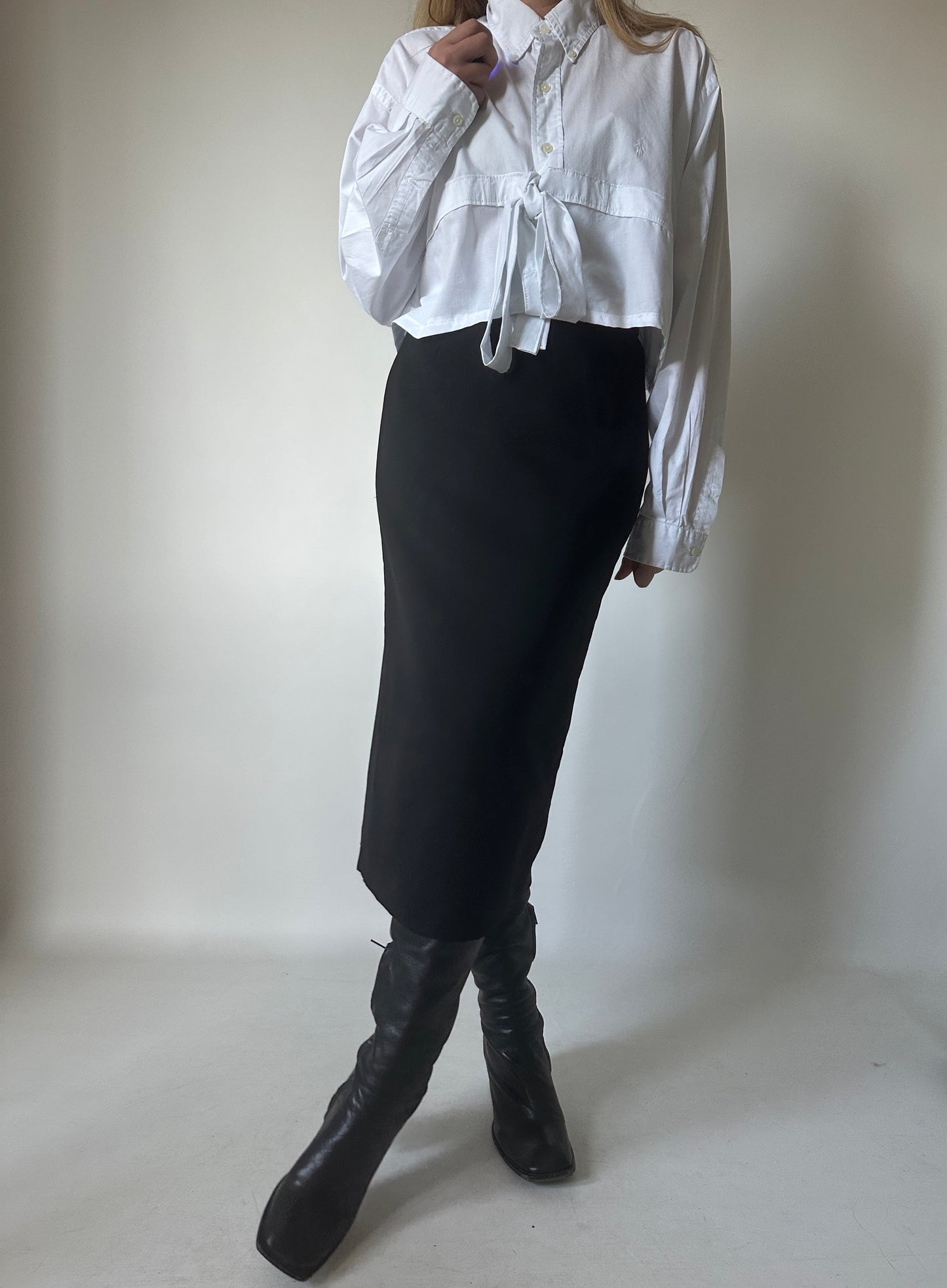Camicia RALPH LAUREN cropped bianca
