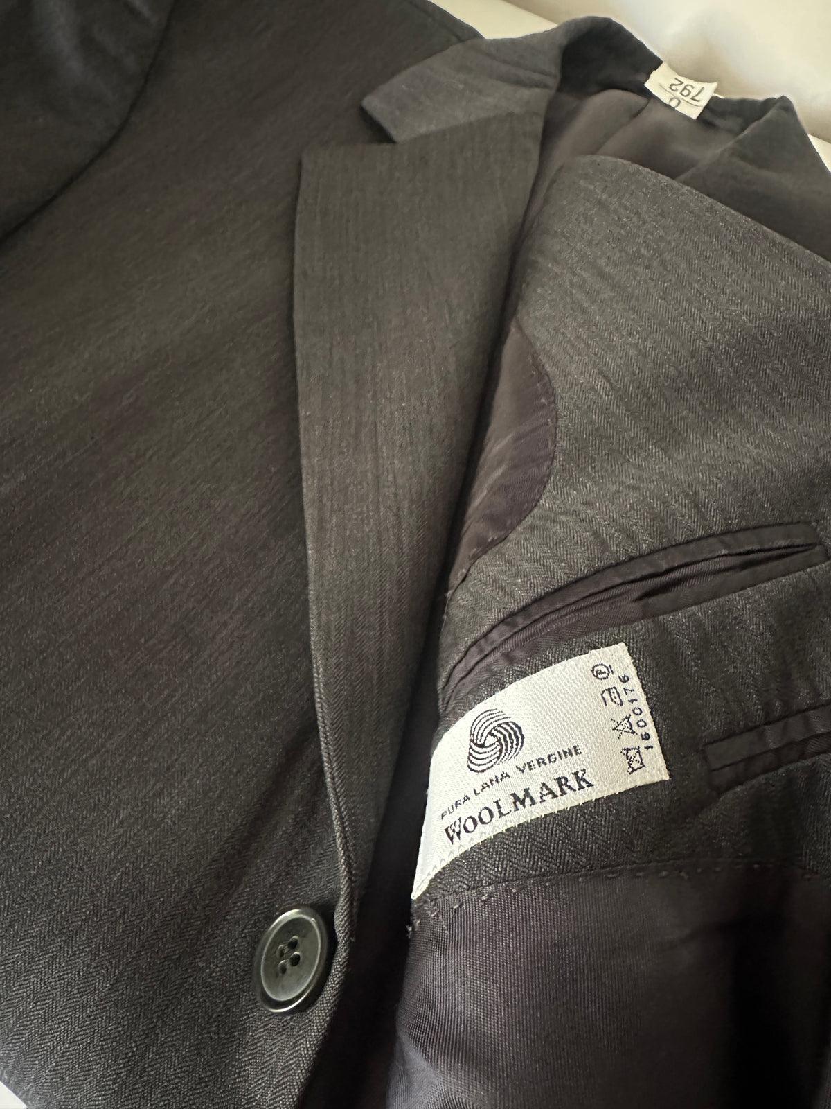 Made in Italy virgin wool grey blazer