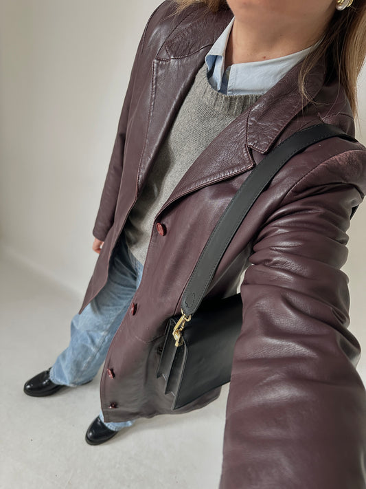 Vinaccia unique leather trench