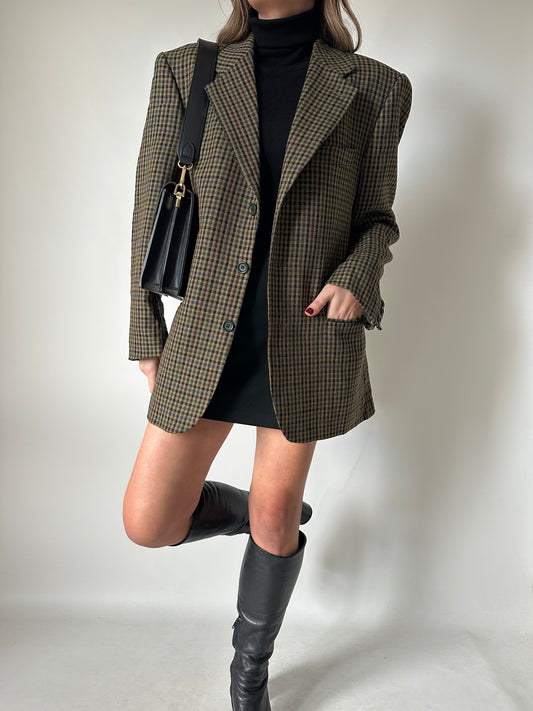 Pied de poule verdone blazer