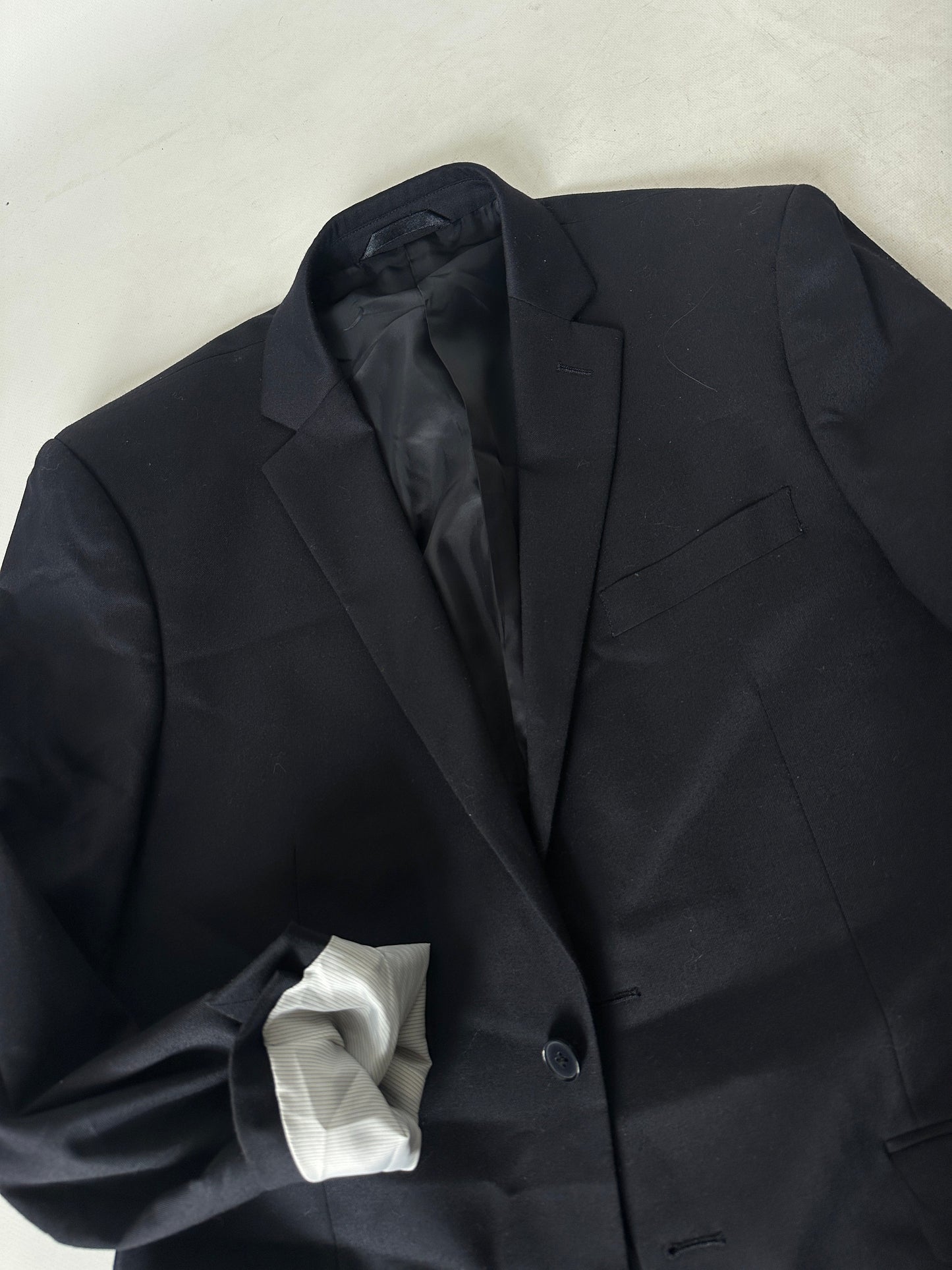 Wool navy oversize blazer