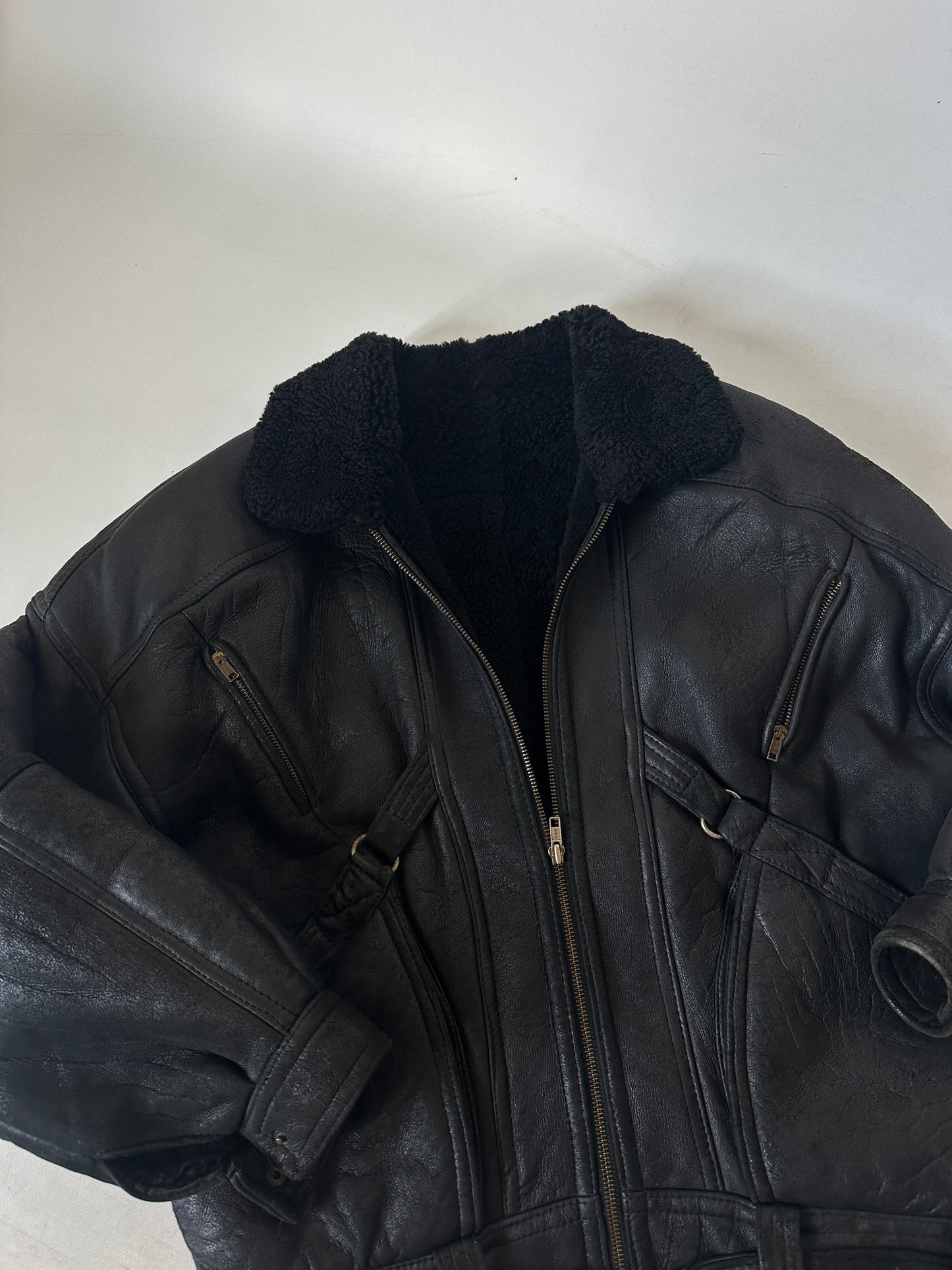 Perfect black petite Shearling