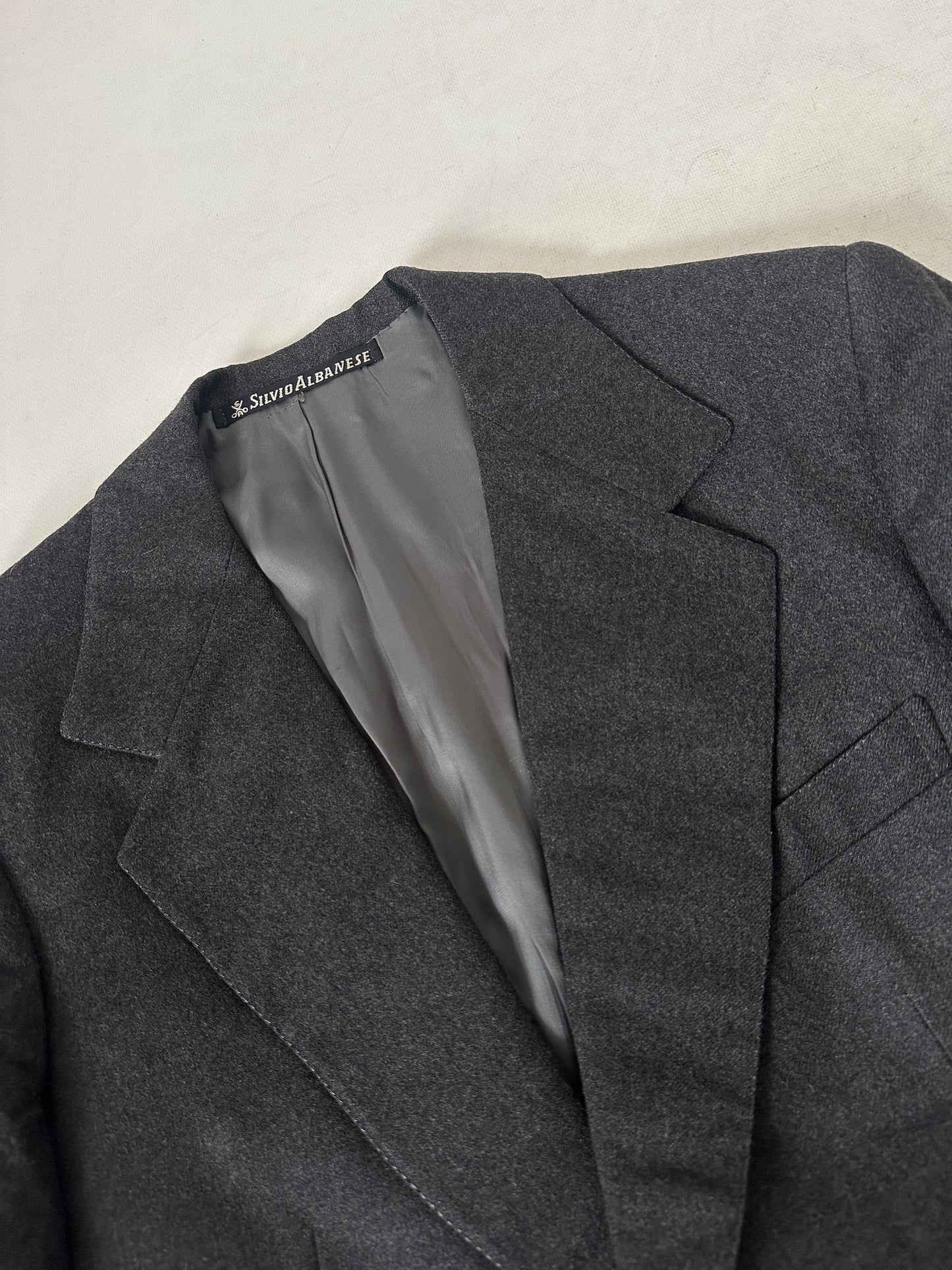 Minimal tailored wool blazer