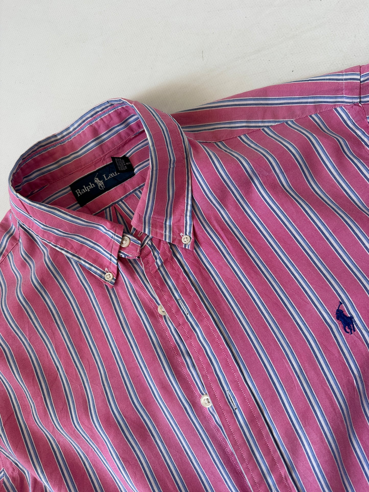 RALPH LAUREN striped pink shirt