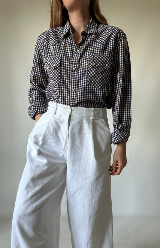 LEVI'S vichy cotton shirt