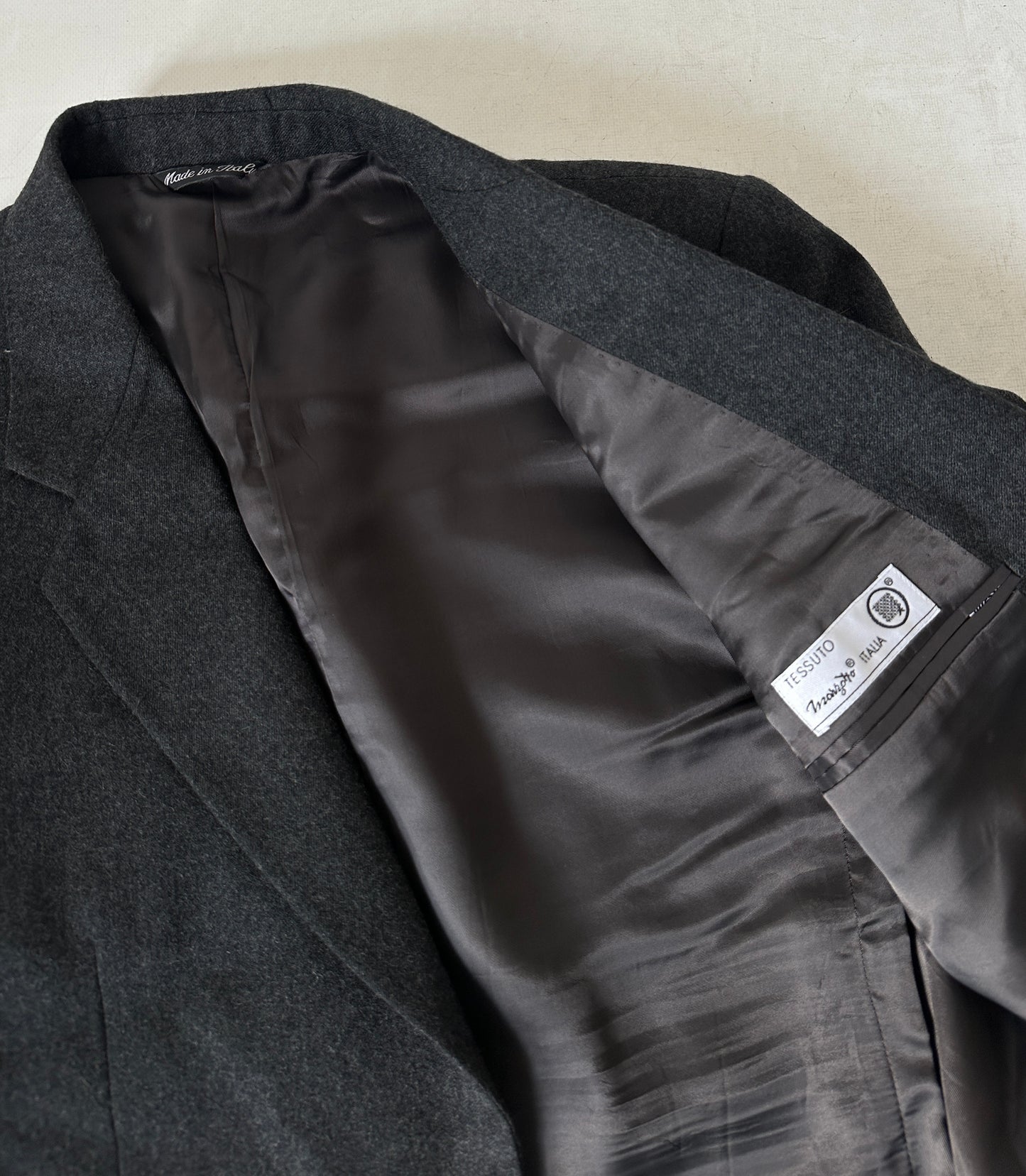 MARZOTTO wool grey oversize blazer