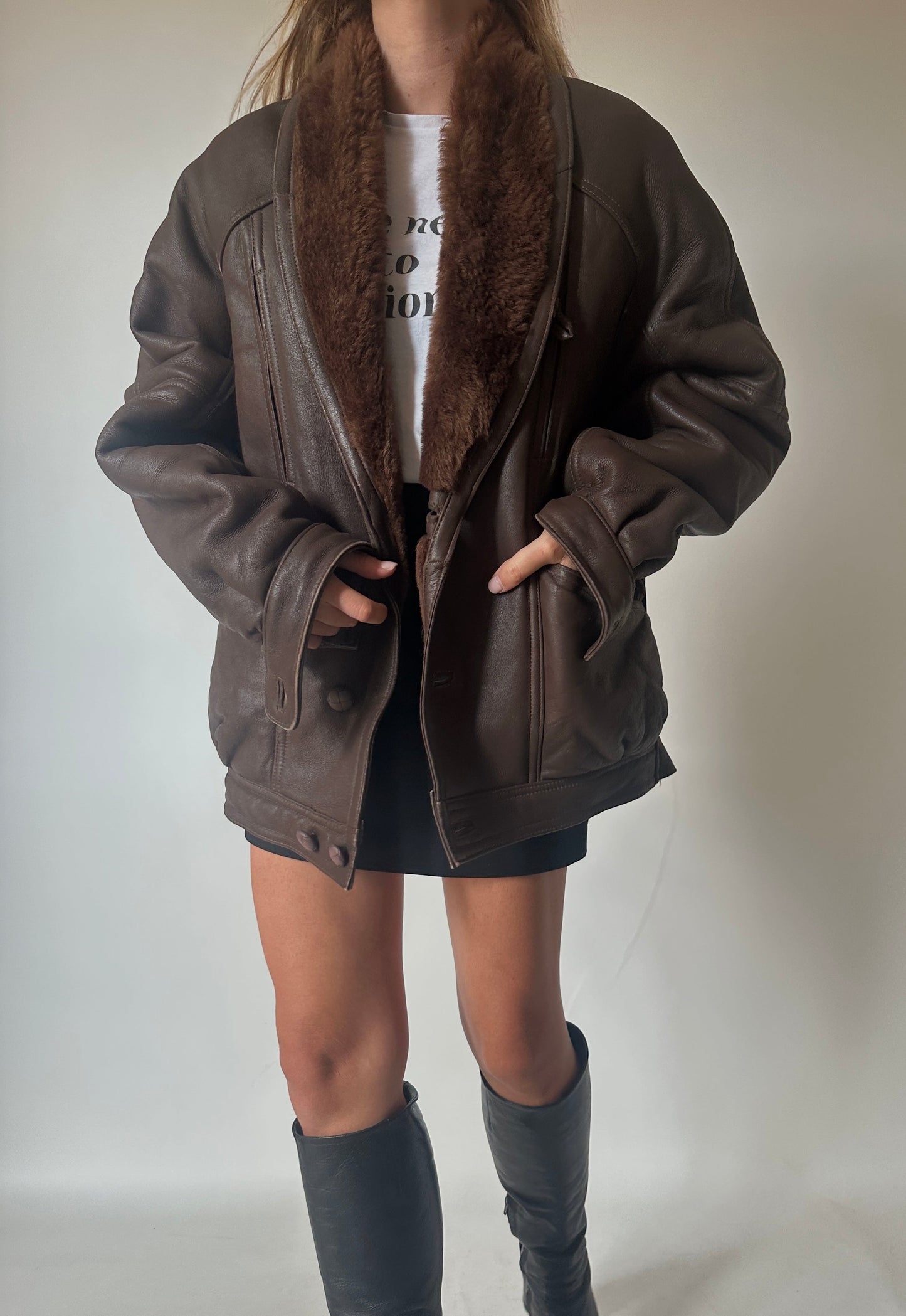 Chocolate beautiful Shearling