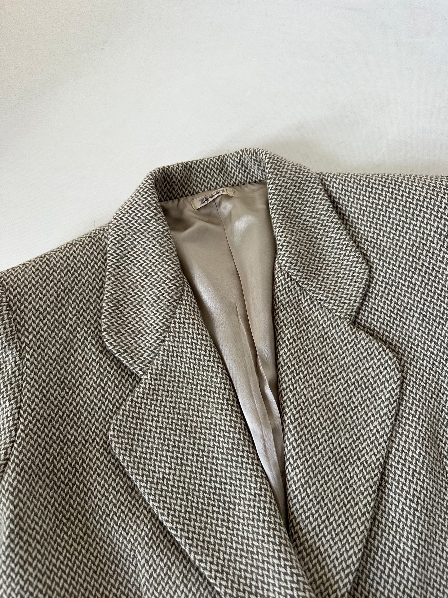 Blazer spigato in lana