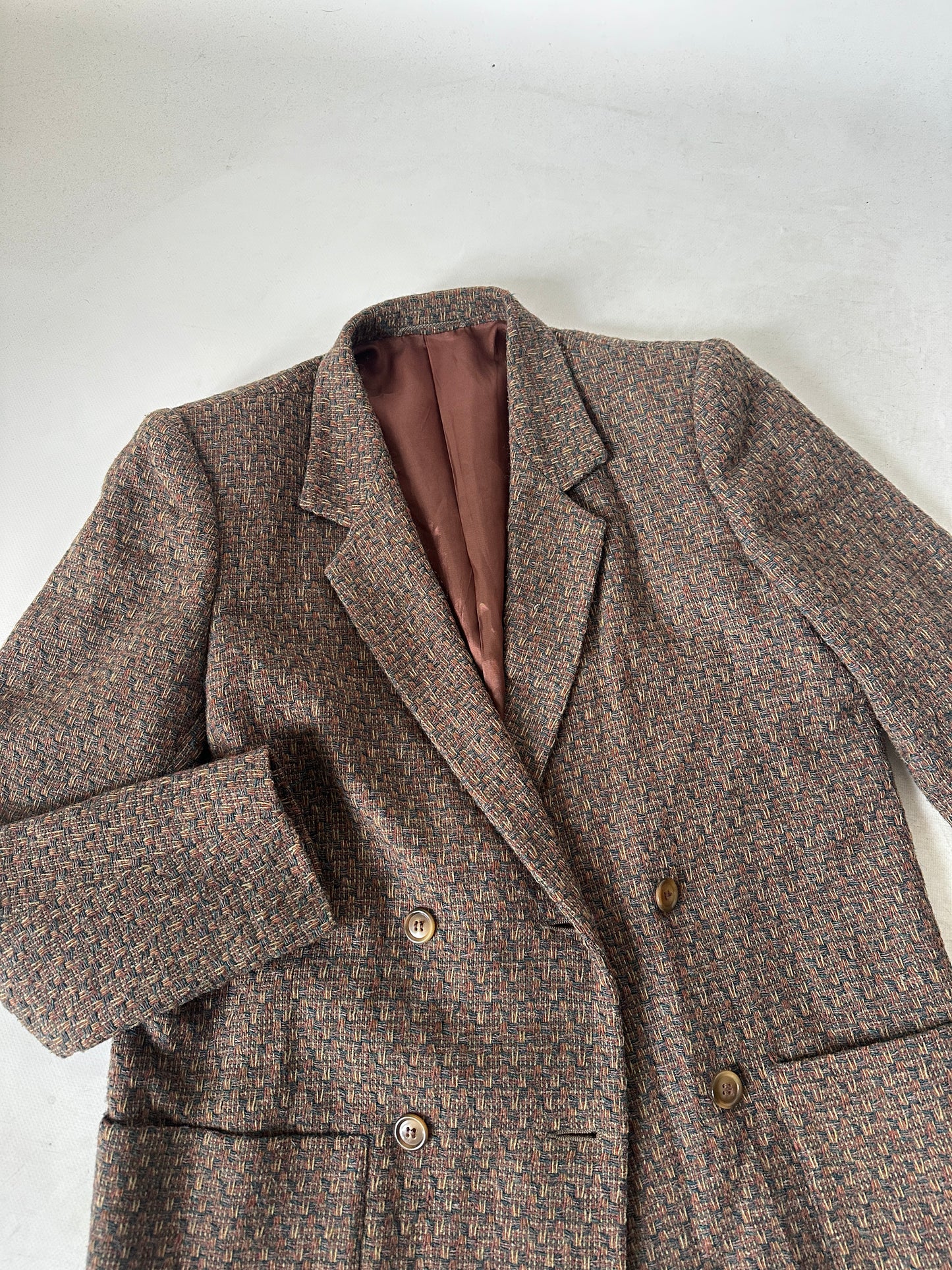 Blazer tramato in lana petite