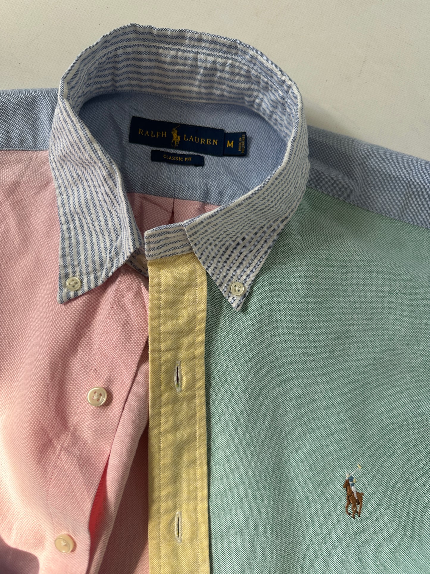 RALPH LAUREN unique patchwork shirt