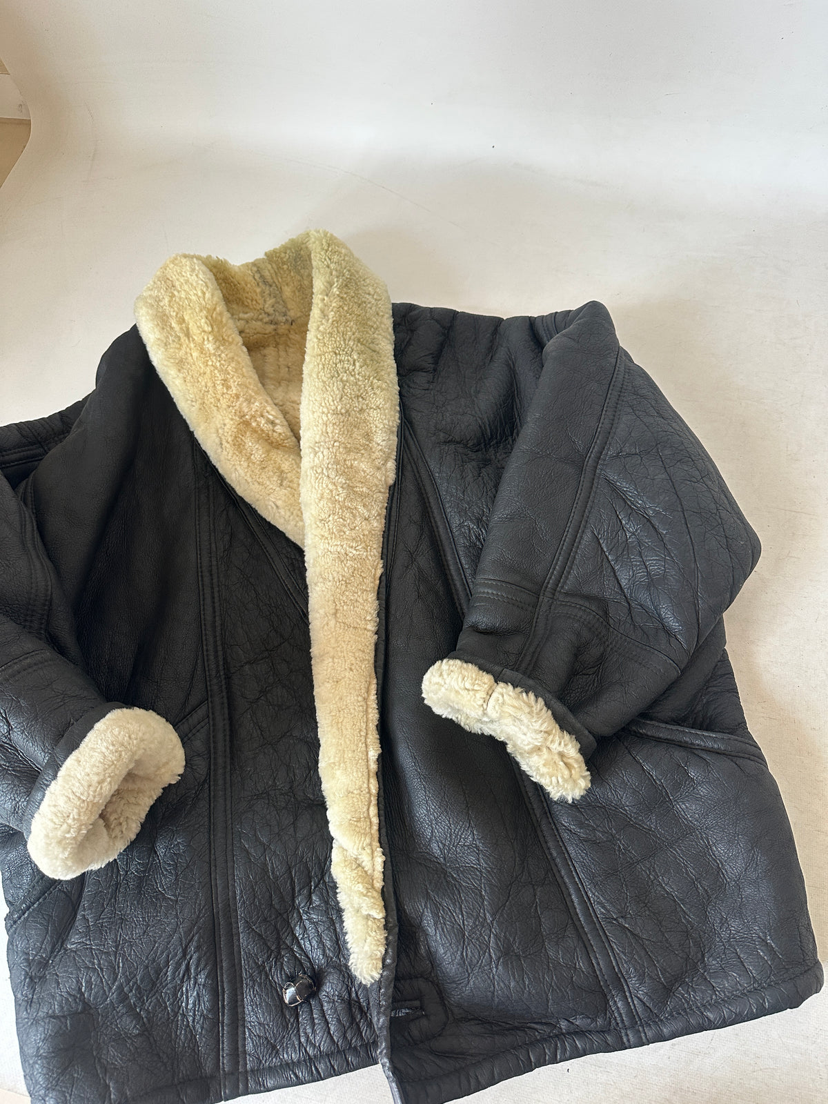 Dreamy black petite Shearling