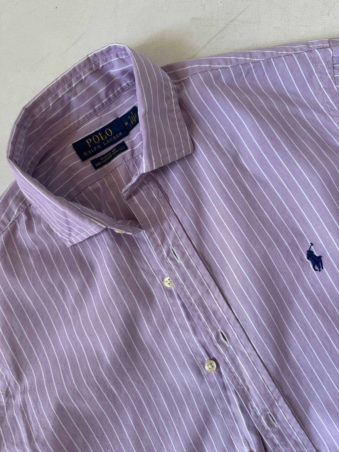 RALPH LAUREN pink striped shirt