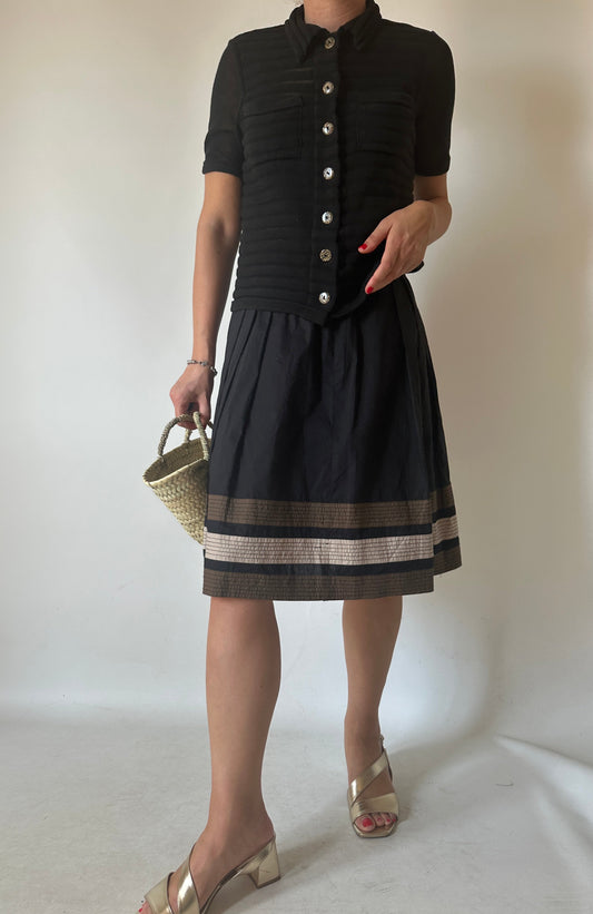Black cotton skirt