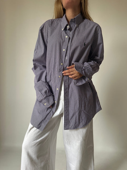 RALPH LAUREN purple oversize shirt