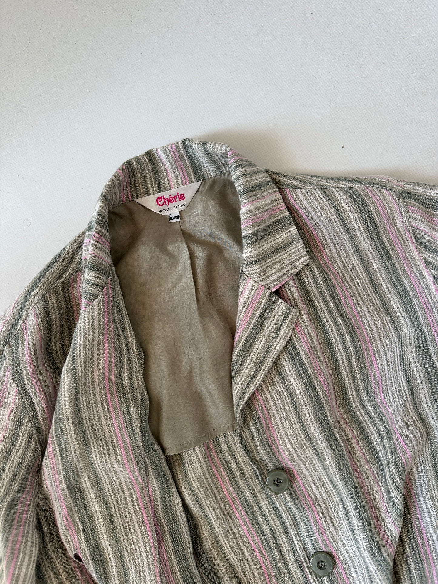 Blazer camicia in lino leggerissimo