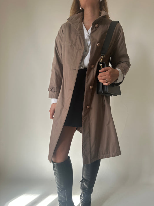 Tortora slim trenchcoat