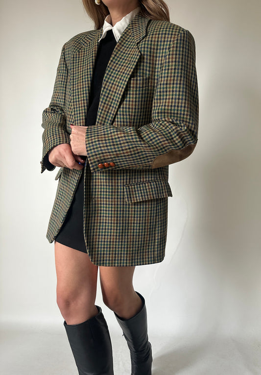 English pied de poule verdone blazer