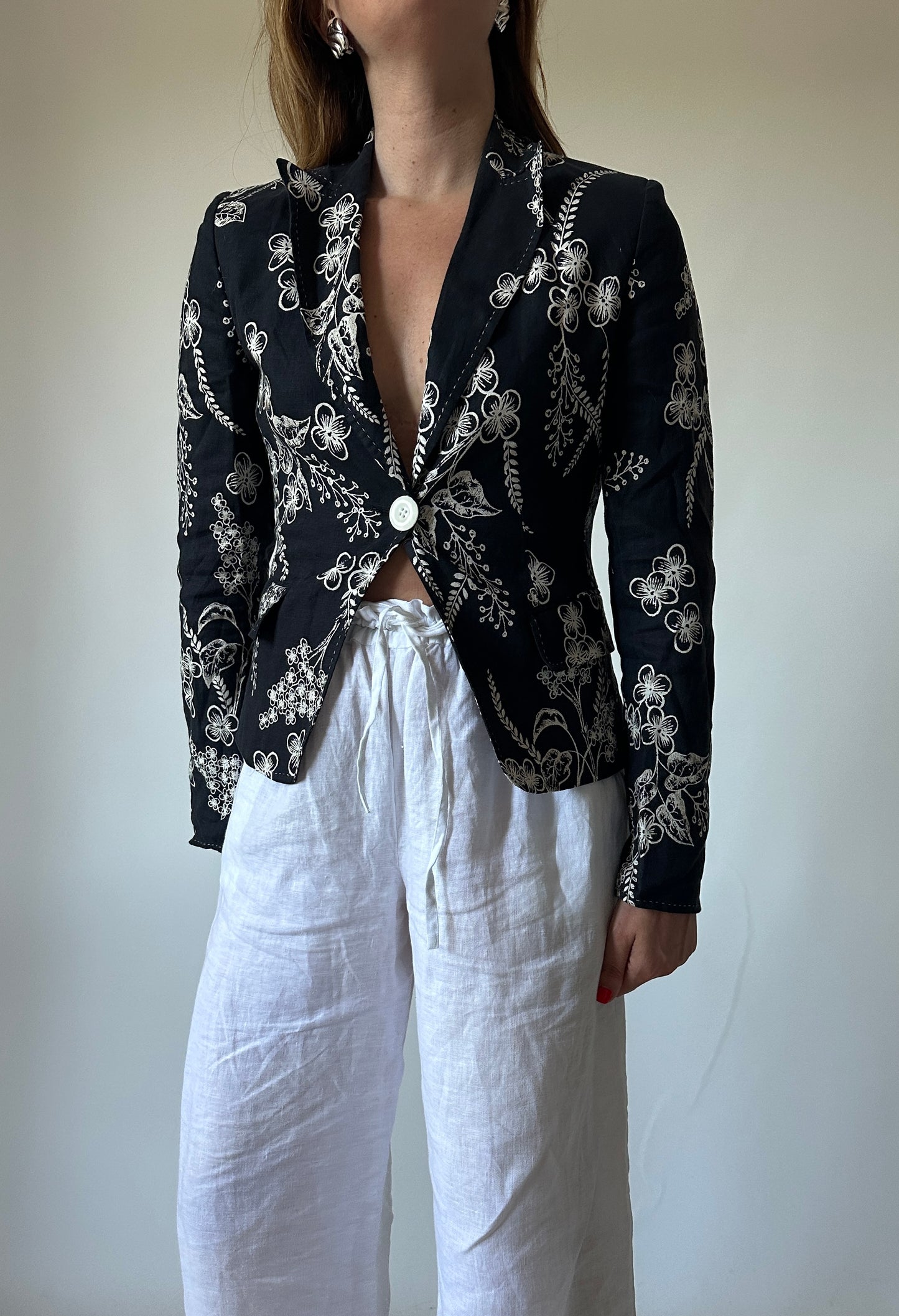 Blazer in puro lino pret-a-porter