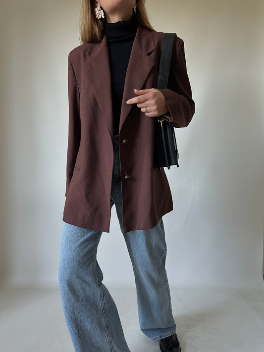 Burgundy precious blazer