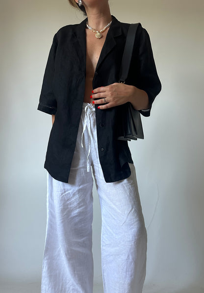 MARINA RINALDI 100% linen shirt jacket