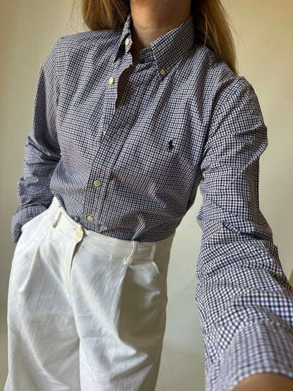 RALPH LAUREN vichy petite shirt
