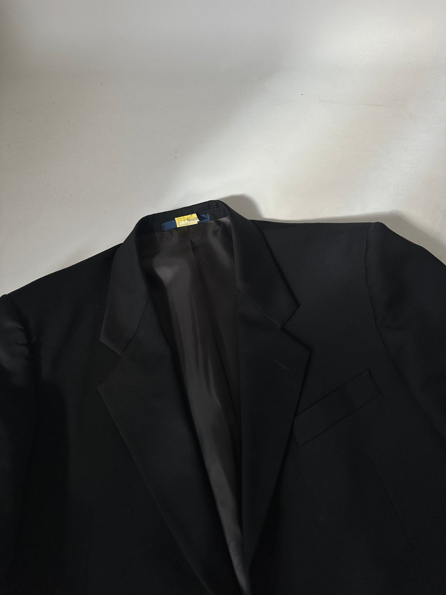 Blazer nero fresco lana merinos