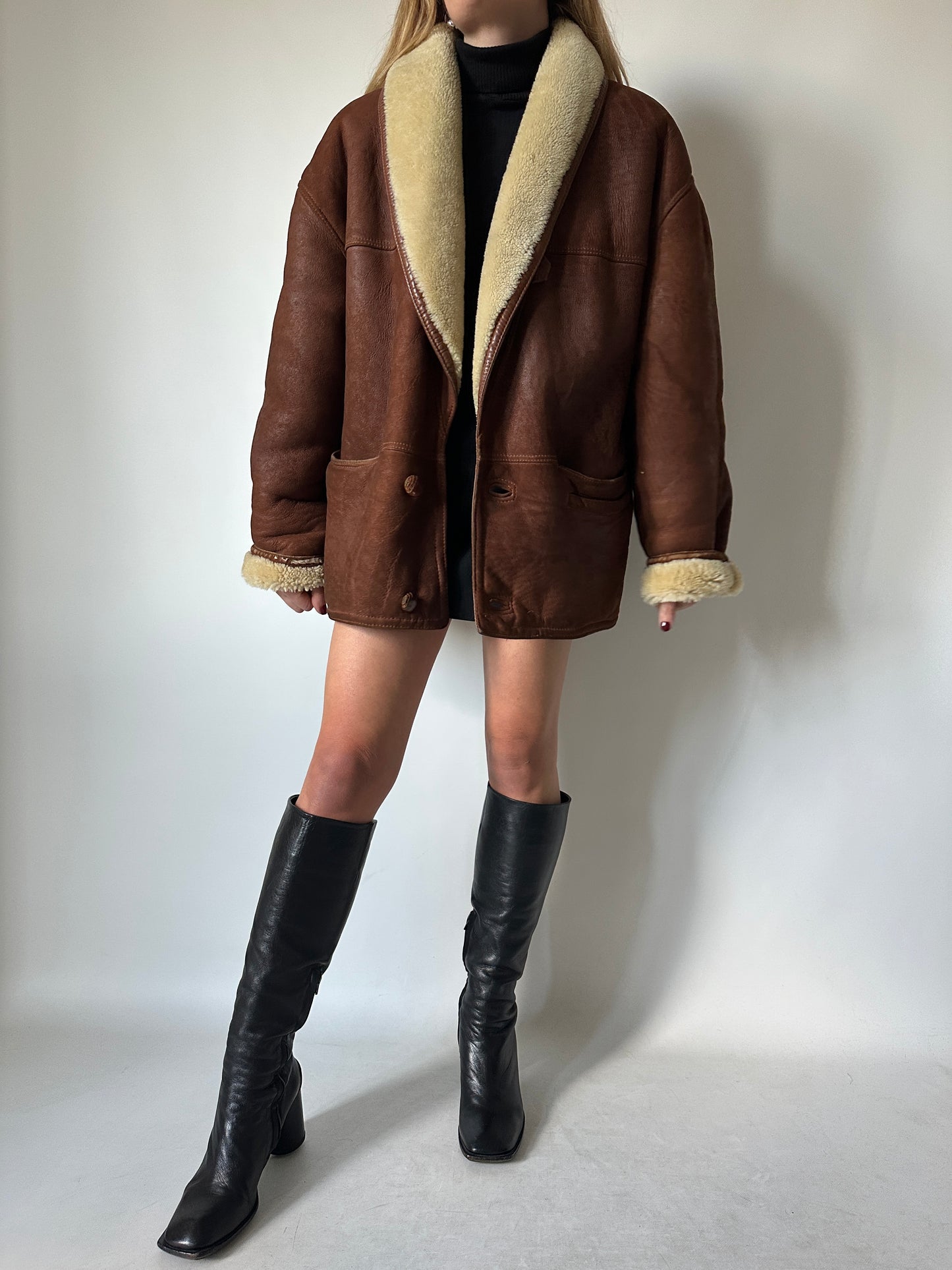 Brown perfect Shearling