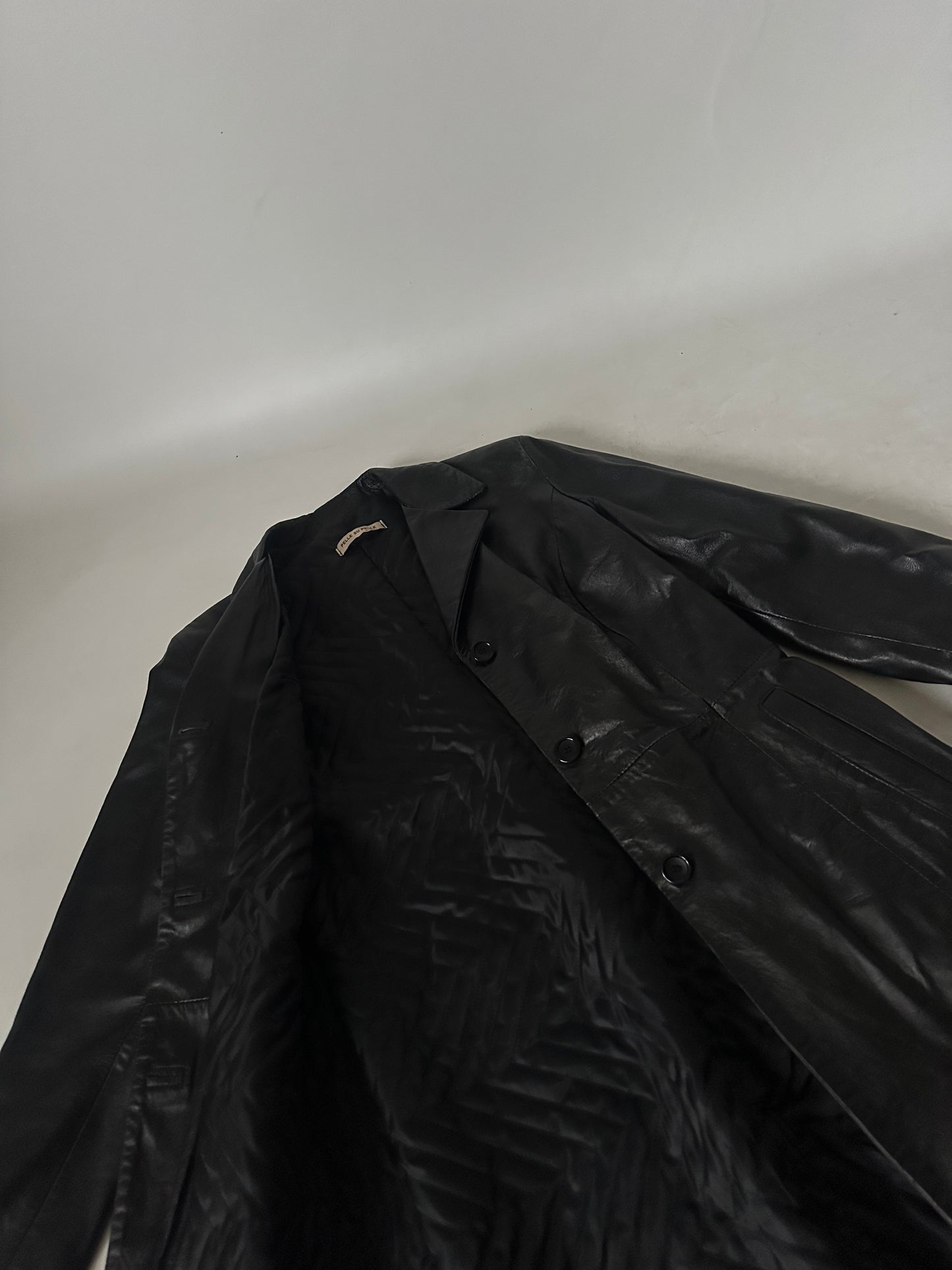 Giacca minimal in pelle