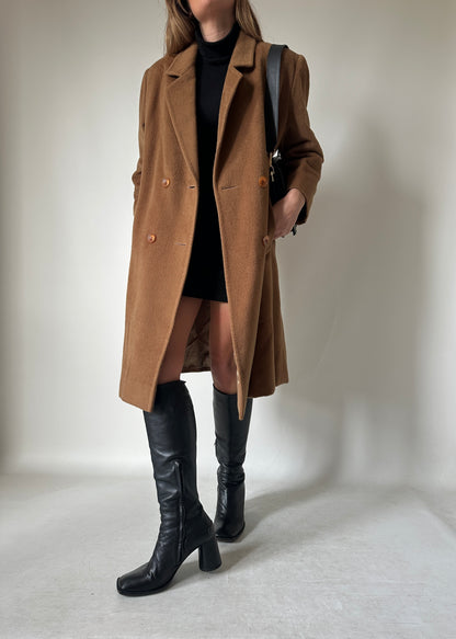 PIACENZA pure wool camel coat