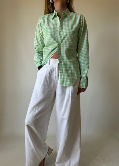 RALPH LAUREN vichy petite shirt