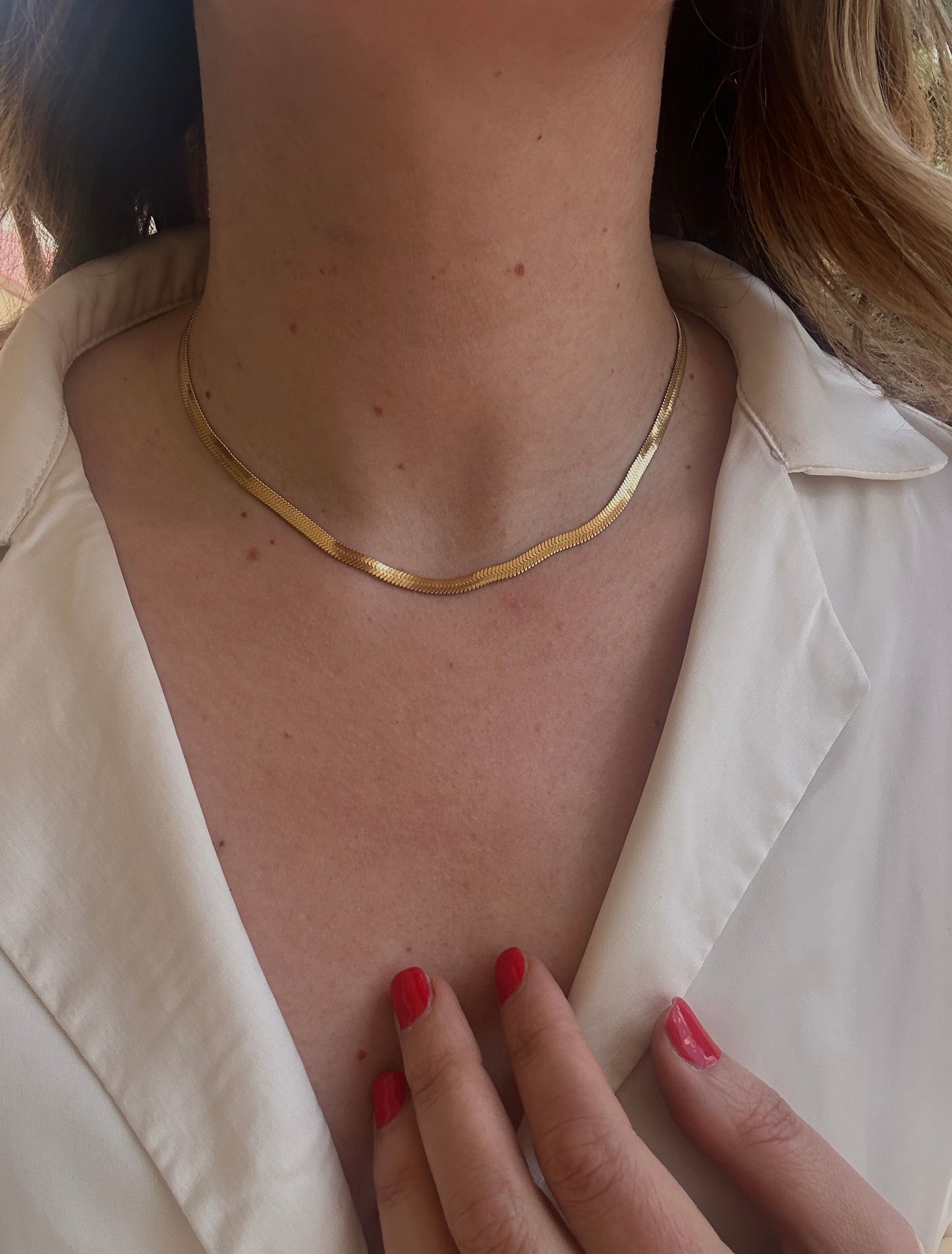 Girocollo snake goldtone